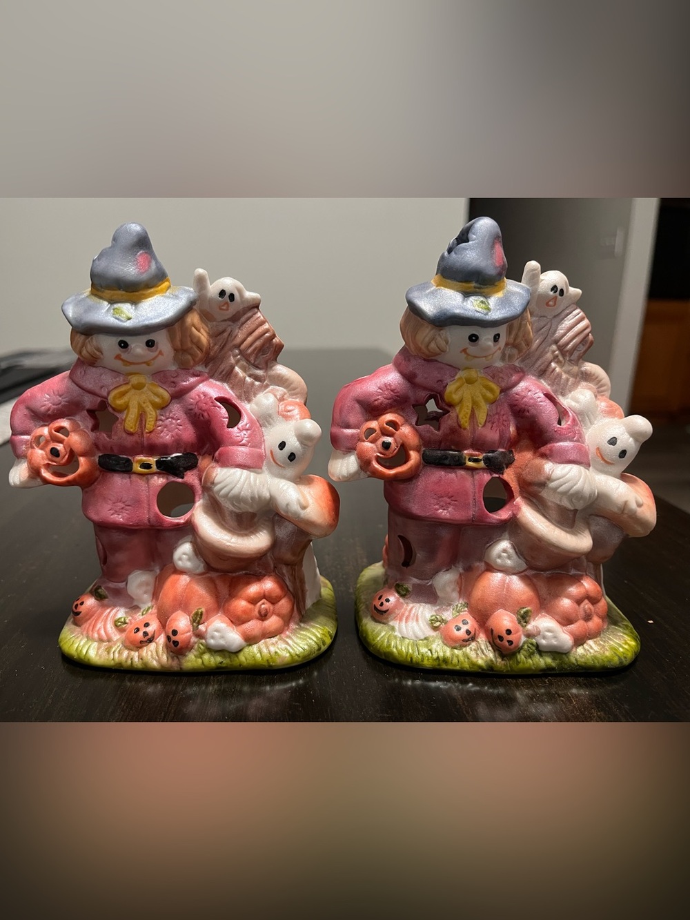 Halloween/ fall scarecrow votive candle decor